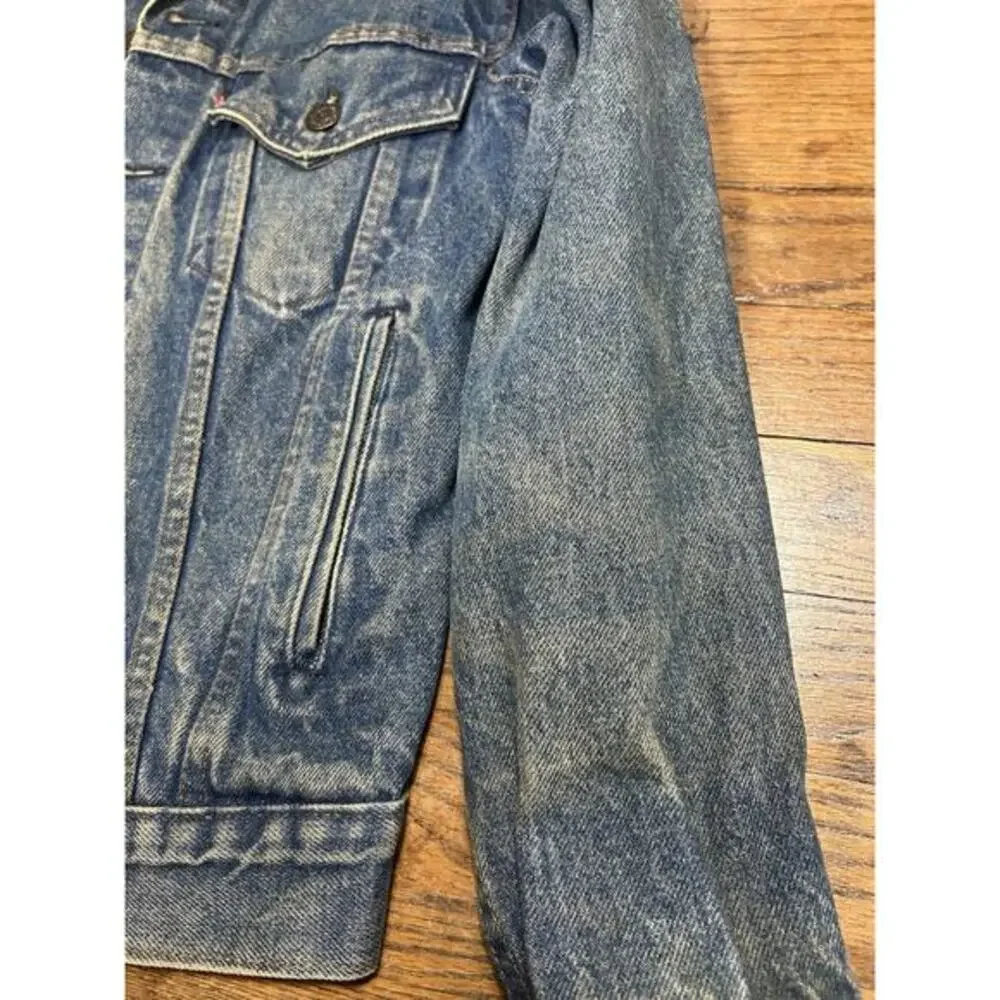Vintage Men’s 36 Levi’s Trucker Denim Jacket Type III Brown Distressed Unwashed‎ - Picture 4 of 6